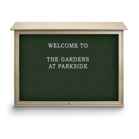 United Visual Products Indoor Enclosed Combo Board, 42"x32", White Frame/Black & Cloud UVCB4232W-BLACK-CLOUD